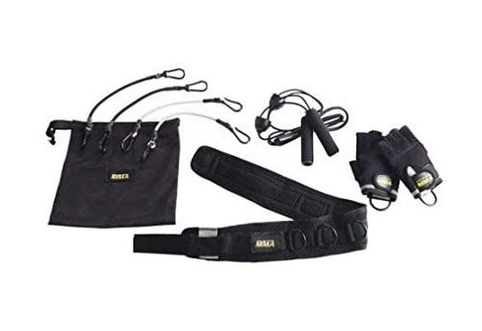 MMA Resistance Training Kit – leather gloves, bungee bands and mesh belt complete set