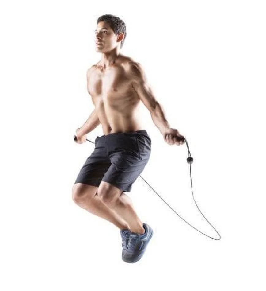 Adjustable bungee jump rope for upper-body conditioning