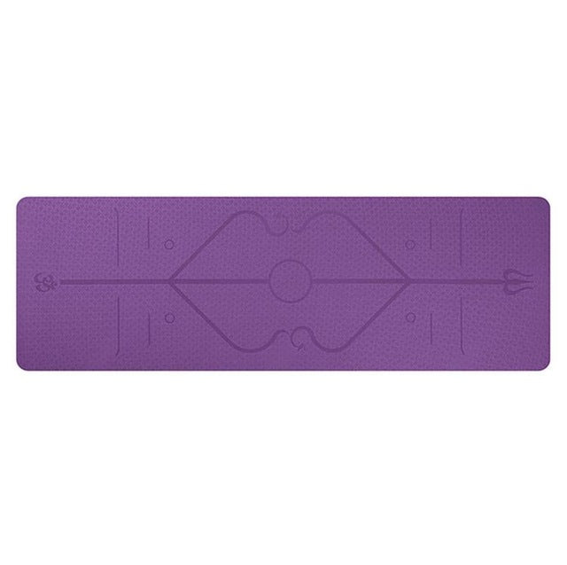 TPE yoga mat 183cm × 61cm size – enough space for all yoga and pilates poses