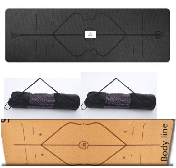 TPE yoga mat non-slip bottom surface – locks to floor during intense sessions