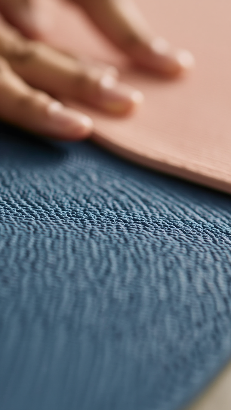 Close-up non-slip double-sided texture – Lyvux TPE yoga mat 6mm