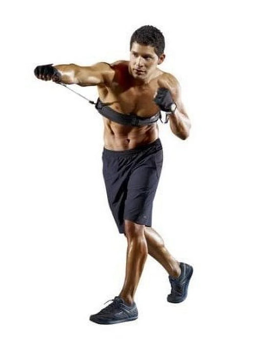 Heavy and medium resistance bungees with clips for MMA training